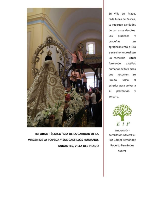 Portada informe Castillos Andantes Virgen de la Poveda Declarada BIC por la Comunidad de Madrid